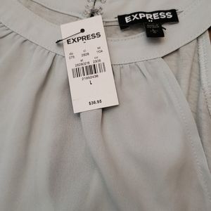 NWT Express tank top light aqua size L